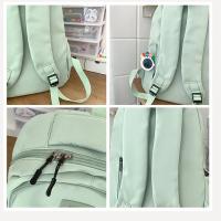 Mochila Impermeable De Alta Capacidad Para Mujer Estilo Universitario Con Portátil Para Viajes Y Escuela Diseño Trendy Y Cool - details 9