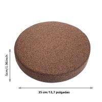 Cojín Redondo De Asiento 35Cm Alta Resilencia Para Silla De Comedor Cubierta Lavable Antideslizante De Lino Mecánico De Poliéster/Celulosa - details 5