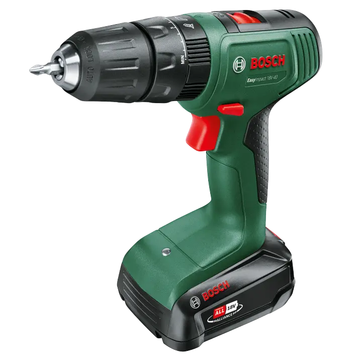 Bosch - Taladro Percutor a Batería - EasyImpact 18V-40 - 18V, 40Nm, Incluye 1 Batería 2.0Ah y Cargador - 1