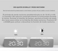 Reloj De Despacho Digital LED Reloj De Mesa Para Dormitorio Y Oficina Con Temperatura Para Adolescentes Y Niños - details 4