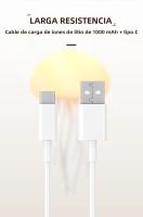 Lámpara Nocturna De Jirafa De Gelatina Cartoon RGB Gradiente Con Control De Voz Y Carga Type-C Luz LED Para La Cama - details 6