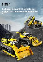 Modelo De Robot RC De 3 En 1 Para Niños Juguete De Bloques De Construcción De Camión Excavadora Y Bulldozer Regalo Para Niños - details 10