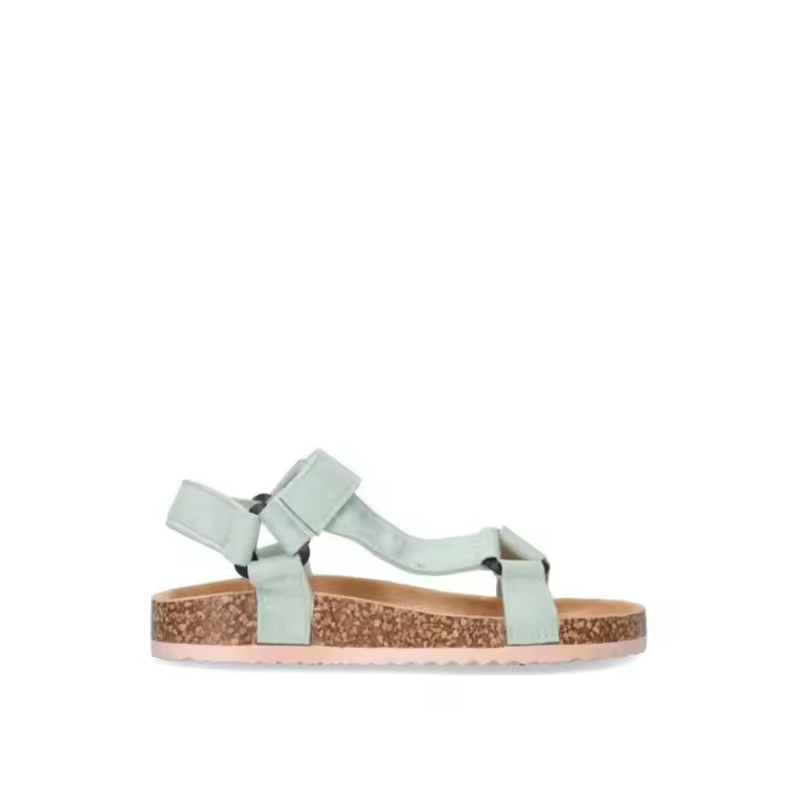 Sandalia Luna Collection - Mujer - Suela Plana - Modelo 27-1223 - Color Verde - 1