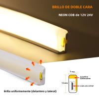 Tira De Luz LED COB Doble Lado Impermeable Flexible 12V 24V 320LEDs Alta Densidad Iluminación Lineal 0.5-20M Para Decoración De Interiores - details 5