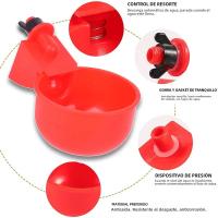 Copa Automática Para Pollos Y Pato Plástico Fábrica De Granjas Agua Copo De Nieve Instalación Fácil Alimentador De Pollos - details 1