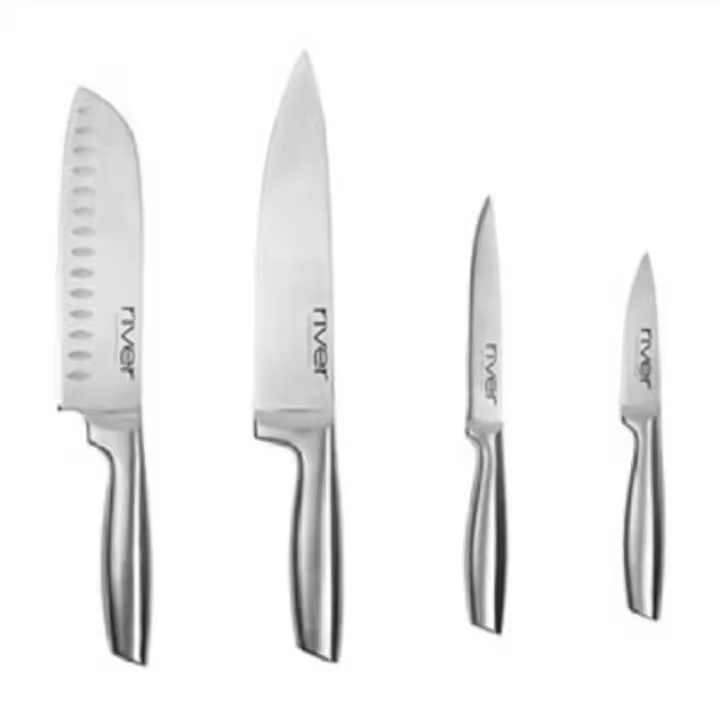 RIVER SET DE 4 CUCHILLOS DE ACERO INOX SMART MP CUC-0401-AC - 1