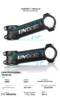 UNO Tímulo De Bicicleta Ultraligero 7/17 Grados Montaña Carretera Potencia 28.6mm*31.8mm Longitud 60/70/80/90/100/110/120/130mm Aleación De Aluminio - details 4