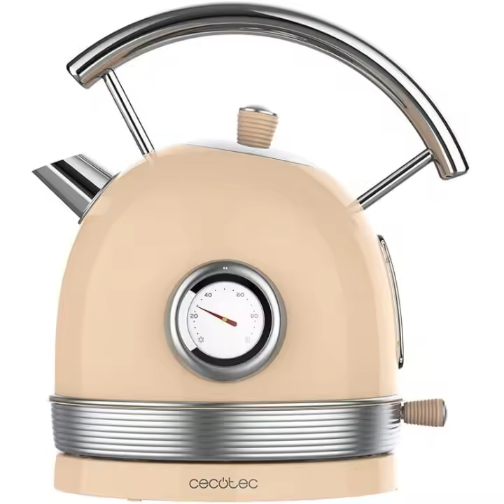 Cecotec Hervidor de Agua Eléctrico ThermoSense 420 Light Beige - 1