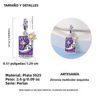 Encantos Originales De Plata 925 Para DIY Pulsera Y Collar Joyería Para Mujer Con Deseño De Sol Y Luna Joyas Delicadas - details 92