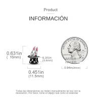 Pulsera Ajustable De Encanto De Conejo Original Plata Esmaltada Para Mujer Joyería De Moda Hecha a Mano Con Cuentas De Zirconia - details 111