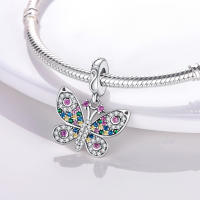 Encantos De Animal Colección Plata Francés Bulldog Gato Mariposa Ladybug Para Pulseras Originales Joyería Hechas a Medida - details 59