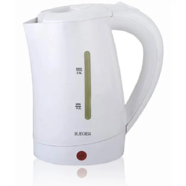 Haeger EK-10W.015A tetera eléctrica 0,5 L 1100 W Blanco - 1