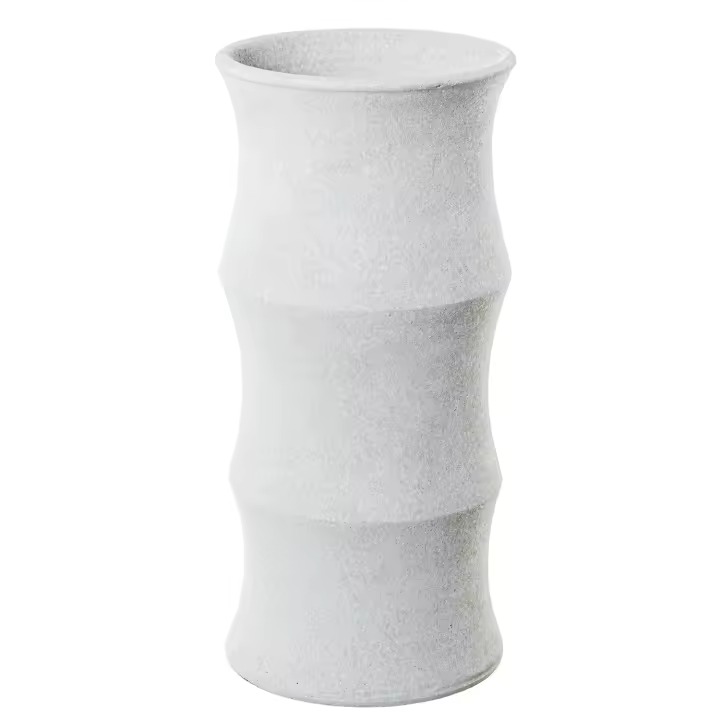 Paraguero cerámica beige arena forma bambú, medidas 25x50 cm Fijalo - 1