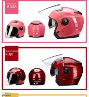 Casco De Motocicleta Vintage Con Lente Doble Para Karts Scooters Y Vans Protección Abs Unisex Adecuado Para Todas Las Estaciones - details 9