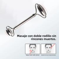 Juego De Roller De Hielo Para El Rostro Set De Cuidado Facial Herramienta De Masaje Facial Gua Sha De Acero Inoxidable Cubo De Hielo Para Contorno Y Levantamiento - details 6