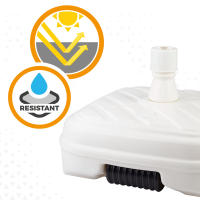 Base para sombrilla cuadrada blanca Ø33-48 mm Aktive - details 6