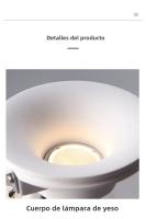 Lámpara De Techo Integrada LED Anti-Deslumbrante GU10 Para Sala De Estar Y Pasillo Iluminación Interior Sin Marco - details 9