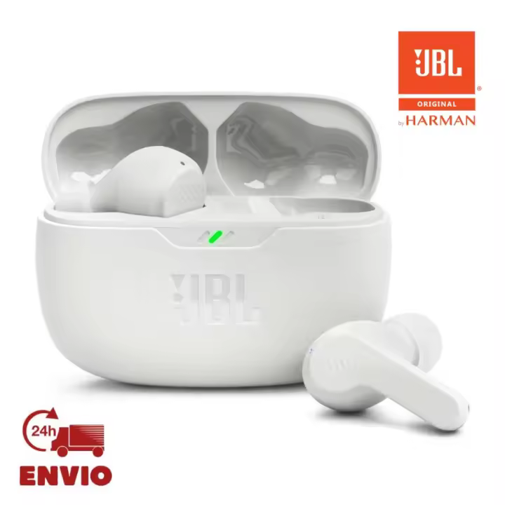 JBL Wave Beam - Auriculares Inalámbricos Bluetooth 5.0 con Micrófono para Llamadas, Certificación IP54, 32 Horas de Batería, Diseño Cómodo y Ligero para Uso Diario - 1