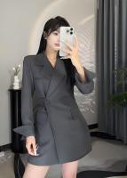 Nueva Chaqueta Elegante Para Mujer De Moda Otoño-invierno Diseños Sensacionales Estilo Profesional De Cintura Media a Larga Chaquetas Blazers - details 1