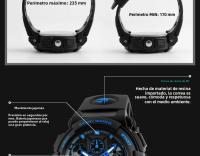 Reloj Deportivo SKMEI 1270 Para Hombre Con Cronógrafo Digital Doble Resistente Al Agua 50M Pantalla De La Semana Reloj De Pulsera Masculino - details 13