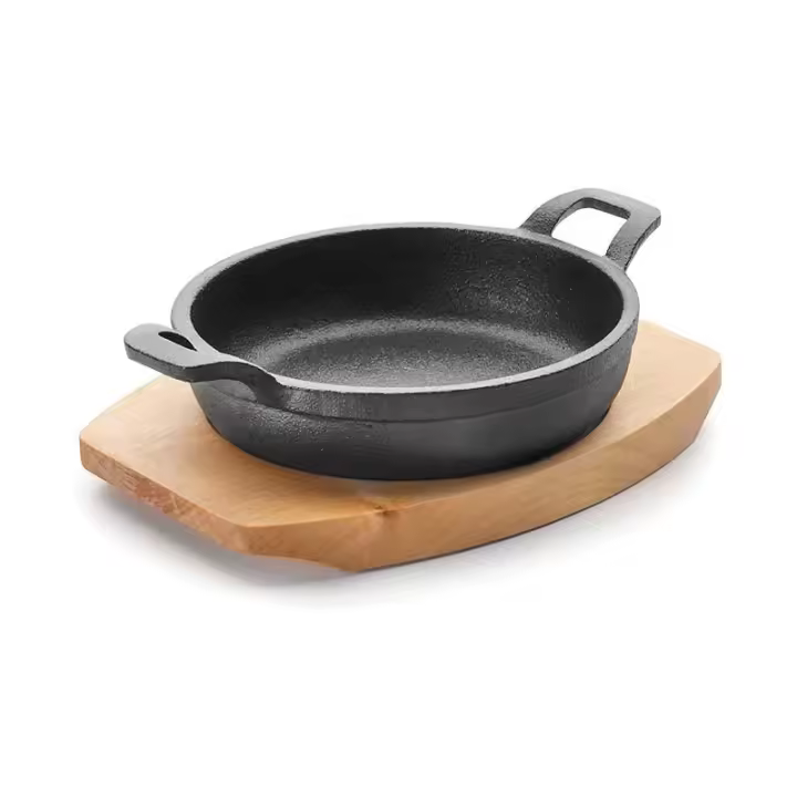 LACOR Cacerola con base magma de 18 cm hierro fundido, color negro, 720 ml. - 1