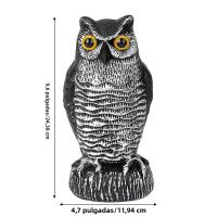 Estatua De Búho Simulada Plástica Repelente De Pájaros Realista Impermeable Y Protector Solar Para Jardín Patio Exterior - details 4