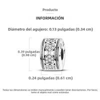 Encantos Originales 925 Platinados Para Mujer Con Zirconia Joyería Moda Para Pulseras Hechas De Cuentas De Moda - details 23