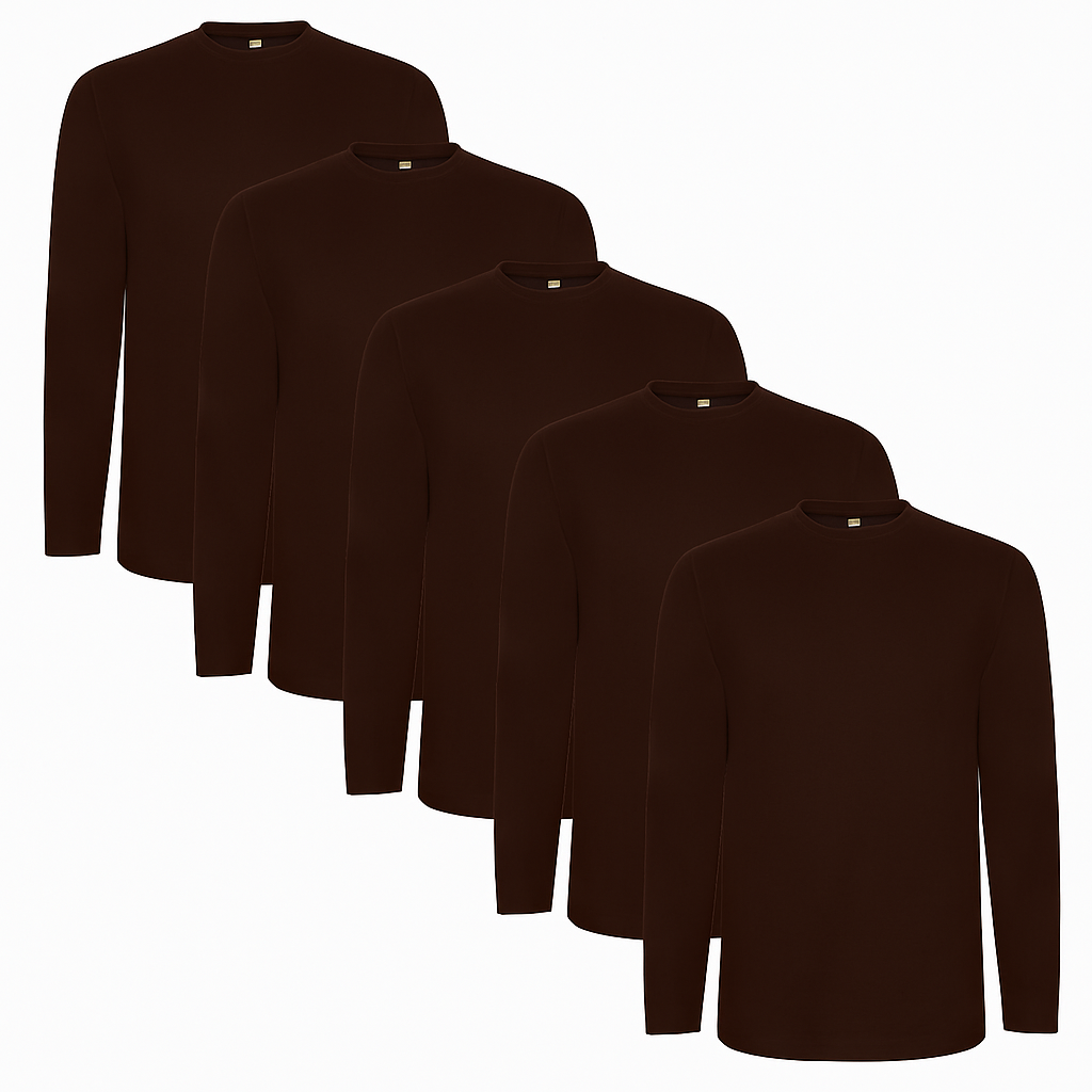 Pack 5 Camisetas Algodón Manga Larga Unisex Roly Extreme | Gramaje 160 g/m² | Camisetas de Manga Larga Unisex | Mujer y Hombre |