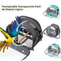 Mochila Portátil Para Perros Con Percha Y Ventana Lateral Plegable Pequeña Caja De Viaje Para Mascotas Suministros De Jaula Para Pájaros - details 6