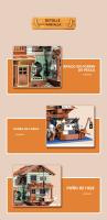 Bloques De Construcción Creativos De Pesca Cabin Wharf Modelo De Pueblo Con Figuras Mini Bricks Juguete Para Niños - details 4