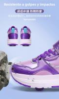 Patines De Rodillos Para Niños Calzado Deportivo Casual Desmontable Para Hombres Y Mujeres Regalo Zapatos De Parkour Cuatro Ruedas - details 0