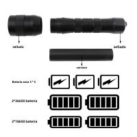 BORUiT DIV01 Linterna Submarina LED Impermeable IP68 1050LM Para Escuba Diving 150m Luz De Diversión Submarina Con Material De Aluminio - details 5