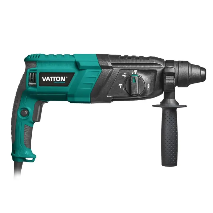 Martillo percutor Vatton de 850W de potencia - Sistema de anclaje rápido SDS - Incluye maletín y diferentes accesorios. - 1