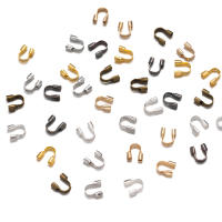 100pcs Protectors De Hilo En Forma De U Clavos De Conexión Para DIY Pulseras Collares Accesorios De Joyería De Metal - details 2