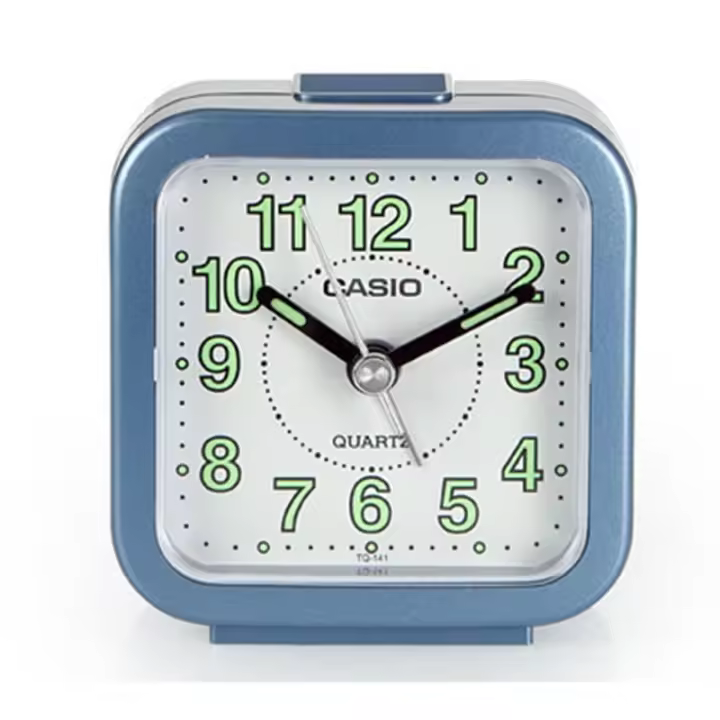 Despertador Casio Tq-141-2df Alarma. Esfera blanca con números-Sonido de la alarma: beep - 1