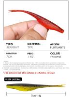 Spinpoler 10pcs Señuelo De Pesca Jerk Minnow Con Cola Dividida 7cm TPR Flotante Plástico Suave Para Pesca En Río Lago Oceánico - details 1