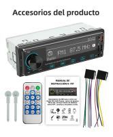 BQCC 1 Din Jugador De MP3 Para Coche Con Audio De Bajo Fuerte Pantalla LCD De Matriz De Puntos Protección De Línea Localizador De Coche Colorido - details 16