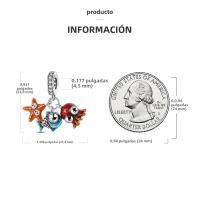Encantos De Animal Colección Plata Francés Bulldog Gato Mariposa Ladybug Para Pulseras Originales Joyería Hechas a Medida - details 105