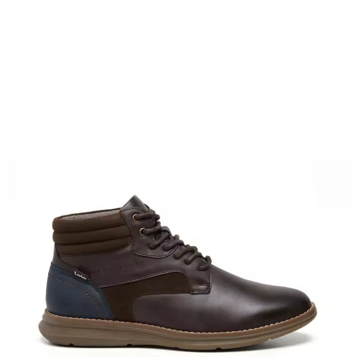 Lois 64511 Botines para hombre marrones en sintético con cordones 64511-023 - 1