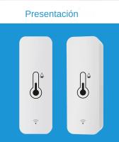 Sensor De Temperatura Y Humedad WiFi Zigbee Tuya Sensor De Humedad Interior Batería Poderada Monitoreo Por APP Compatible Con Alexa Y Google Home - details 2