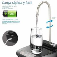 Bomba Eléctrica Para Botella De Agua Automática Con Soporte Recargable Dispensador De Agua Con Tanque De 1 Galón Diseño De Escritorio Material ABS Y Acero Inoxidable - details 7