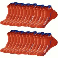 Calcetines Deportivos Para Hombre 10/12 Pares Algodón Poliéster Elastano Anti Olor Absorción De Sudor Malla Transpirable Para Verano Correr Casual - details 17
