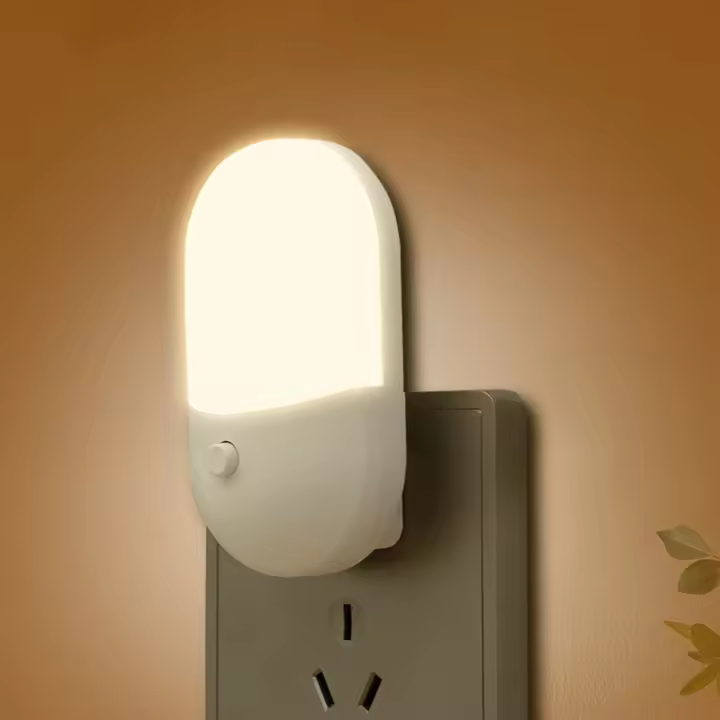 Luz Nocturna LED Mini Con Interruptor De Encendido Y Apagado Protección Para Los Ojos Ideal Para Dormitorio Cuidado Del Bebé Sala De Estar - 1