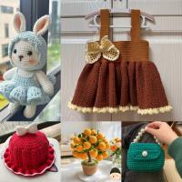 Juego De 5 Piezas De Hilo De Lana De Algodón Suave En Color Multicolor Para Tejer Manualmente Bufanda Suéter Gorro Muñeco Y Artesanía DIY - details 6