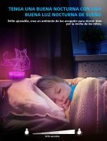 Lámpara Nocturna LED 3D De Anime Gato Cartón Toque Interruptor Seguro Para Niños Decoración De Habitación Regalos De Cumpleaños Y Navidad - details 5