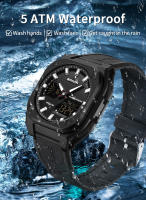 Reloj Deportivo Para Hombre SANDA Impermeable Con Pantalla Dual Luz Luminosa Militar Cuarzo Reloj Digital De Lujo Con Calendario Completo Resistente Al Choque - details 18