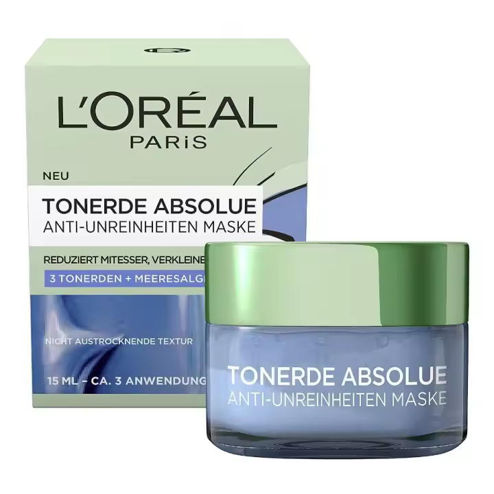 LOREAL MASCARILLA FACIAL DE ARCILLAS EXTRAORDINARIAS ANTI IMPUREZAS 15 ML TAMAÑO VIAJE - 1
