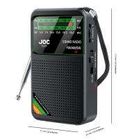 Radio Portátil Con Pantalla HD Y Altavoz Integrado FM AM SW Recargable Por Tipo-C Para Ancianos Radio De Batería Incluida - details 17