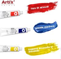 MP-ARTIX PAINTS, Set de Óleo para Artistas, 12 Tubos de 12 Ml, No Tóxico, Colores Surtidos - details 0