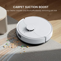 Robotic Vacuum Cleaners, Teendow D63S Ultra, 10,000 KPA, 4 L, 160-Minute Run Time, Automatic Drying, Automatic Emptying,High-Temperature Technology, Carpet Suction Boost - details 0